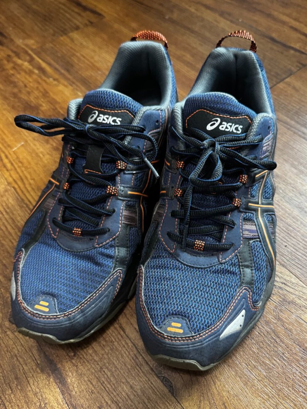 ASICS Men's Gel-Venture 5 Trail Runner, Indigo Blue/ Hot Orange/ Black, 12 M US
